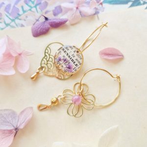 À Fleur de Mots - Boucles d'oreilles