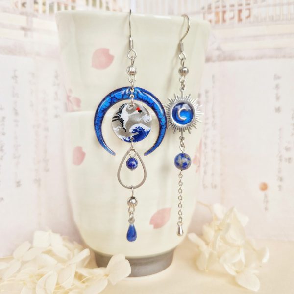 Envol entre Soleil et Lune - Boucles d'oreilles – Image 2