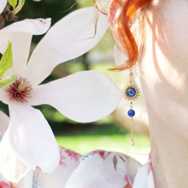 Envol entre Soleil et Lune - Boucles d'oreilles – Image 3
