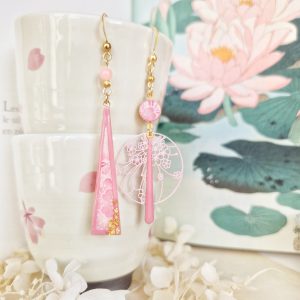 Floraison du Washi - Boucles d'oreilles