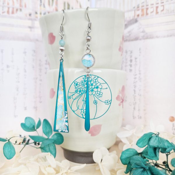 Floraison du Washi - Boucles d'oreilles – Image 2