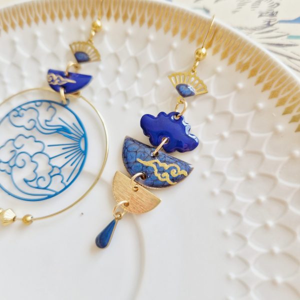 Nuages de Takeda - Collection Nuages du Japon - Boucles d'oreilles – Image 8