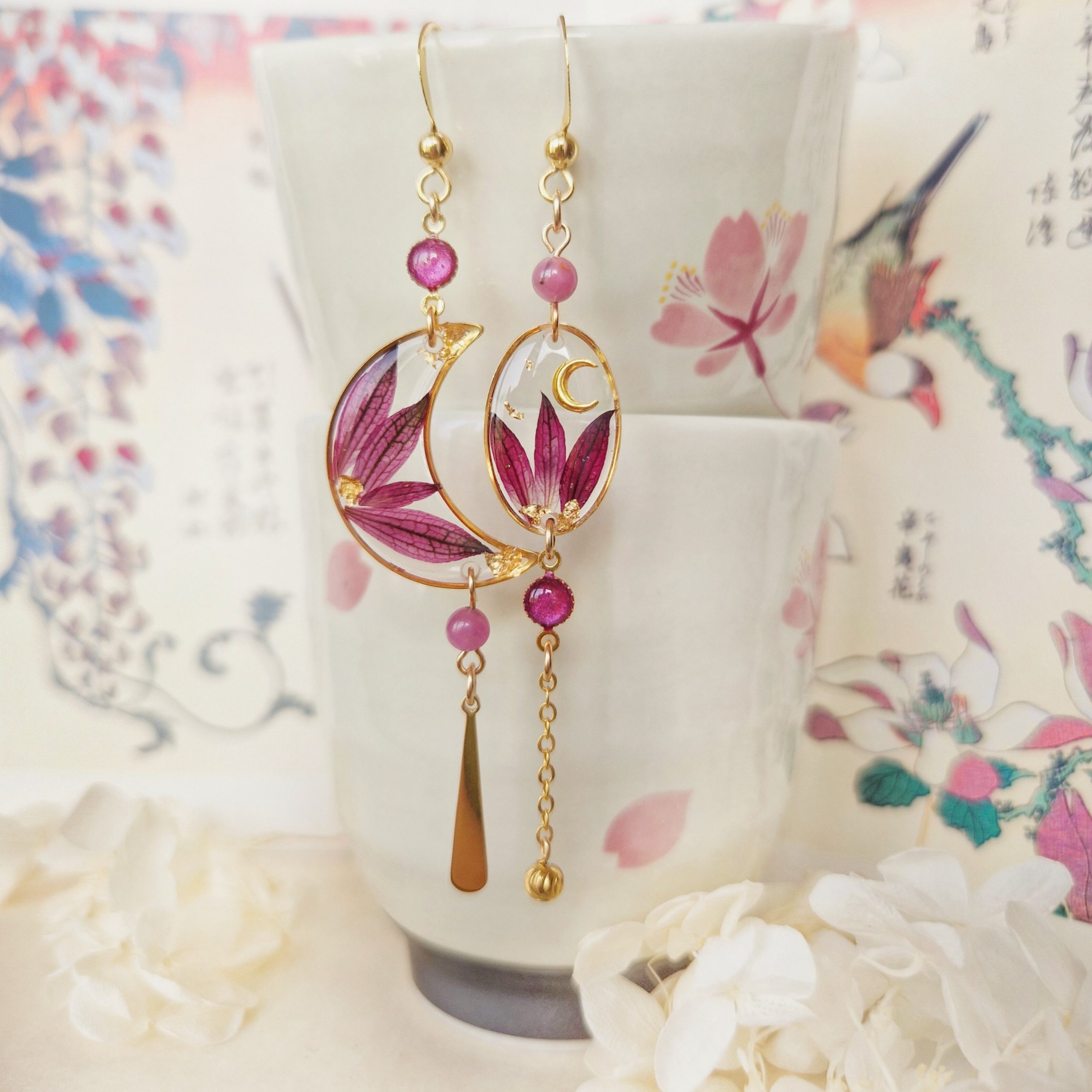 Paix d'Hitachi- Boucles d'oreilles
